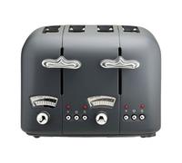 Delonghi Argento Flora 4 Slice Electric Toaster Stainless Steel 1600 W - Grey