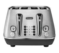 De'Longhi Distinta X CTI4003.M 4 Slice Toaster - Silver, Silver