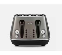 Delonghi 4 Slice Distinta X Stainless Steel Toaster Titanium