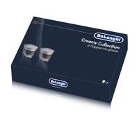 De'Longhi 5513296661-DLKC301 Delonghi DLKC301 Creamy Collection Double Walled Thermo Cappuccino Glasses, Set of 6, Dishwasher Safe,Clear, 270
