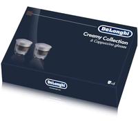 De'Longhi DLSC301 Double Walled Cappuccino Glasses Pack of 6 Clear