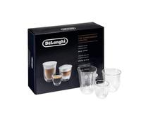 De'Longhi 5513296671 DLSC302 Delonghi Fancy Box 6er Set Thermo Glasses, Clear, 1L