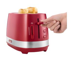 De'Longhi Active Line CTLA2003.R 2 Slice Toaster - Red
