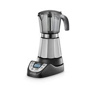 De'Longhi Alicia Plus - Electric Moka Coffee Maker 3-6 Cups Black/Silver | Italian Coffee Maker, Electric Moka Pot, For 3 to 6 Cups, Automatic Switch-Off, EMKP63.B