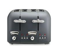 Delonghi Argento Flora 4 Slice Electric Toaster Stainless Steel 1600 W - Grey