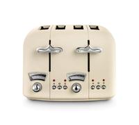 Delonghi Argento Flora 4 Slice Toaster in Beige CT04BG