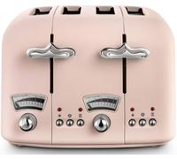 De’Longhi Argento Flora 4 Slice Toaster Pink CT04PK | 6 Browning Levels | New