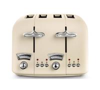 De'Longhi Argento Flora CT04.BG 4 Slice Toaster - Beige
