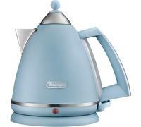 De'Longhi Argento Flora KBX3016.AZ Kettle, 360 Swivel base &; cord storage, Blue