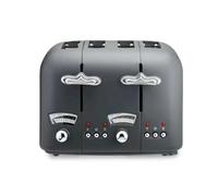 Delonghi Argento Silva 4 Slice Toaster - Grey - 6 Browning Levels - Brand New
