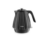 De'Longhi Ballerina Electric Kettle, 360? Swivel Base, Water Level Indicator, Cord Storage, KBD3001.BK, 3000 W, UK PLUG, Black