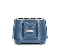 De'Longhi Ballerina Seta 4 Slot Toaster Silk Blue CTDS4003.BL - Blue