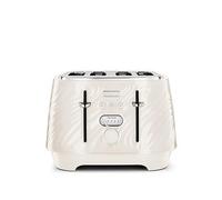 De'Longhi Ballerina Seta CTDS4003.CR 4 Slice Toaster - Cream, Cream
