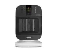 De'longhi Bend Line Ceramic Fan Heater - 2000W, Motorized Swivel, Silence System, 24h Timer - Black/White, HFX60V20