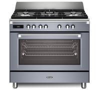 Delonghi BS965MXS 90cm Wide Bassano Dual Fuel Range Cooker in Slate Gr