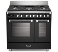 Delonghi BS965TMXA 90cm Wide Bassano Dual Fuel Range Cooker in Anthrac