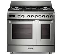 Delonghi BS965TMXX 90cm Wide Bassano Dual Fuel Range Cooker in Stainle