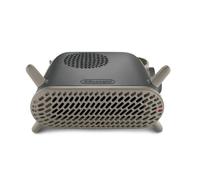 De'Longhi Capsule Fit HFS70B24.GY, Fan Heater, Quiet Heater with Functional Design, Vertical and Horizontal Positioning, Safety Thermostat, 3 Fan Settings, 2400W, Grey
