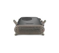 De'Longhi Capsule Fit HFS70B24.GY, Fan Heater, Quiet Heater with Functional Design, Vertical and Horizontal Positioning, Safety Thermostat, 3 Fan Settings, 2400W, Grey