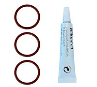 DeLonghi Coffee Machine Care Kit - 3 Seals and Silicone Grease - Fits ESAM ECAM ETAM EAM EPAM - Magnifica PrimaDonna Eletta Maestosa Dinamica