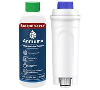 Delonghi* Compatible Descaling Kit with 1 Pack Coffee Filter Replacements,Includes Descaling Solution(200ML)&DLSC002 Water Filters,Fits ECAM,Esam,ETAM Machines for Clean Brewing