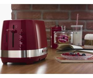 DeLonghi CTLA2003.BK Active Line 800W 2 Slot Toaster Browing & Defrost Function