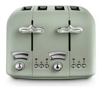 De'Longhi Argento Flora CT04.GR 4 Slice Toaster - Peppermint Green
