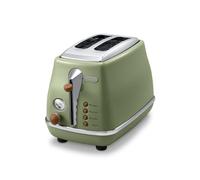 De'Longhi CTOV 2103.GR Icona Vintage Toaster, Green