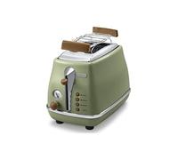 De'Longhi CTOV 2103.GR Icona Vintage Toaster, Green