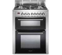 Delonghi DDC707DF 70cm Modern Double Oven Duel Fuel Cooker in St Steel