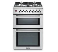 Delonghi DDC606DF 60cm Modern Double Oven Dual Fuel Cooker in St Steel