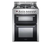 Delonghi DDC707DF 70cm Modern Double Oven Duel Fuel Cooker in St Steel