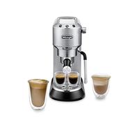 De'Longhi Dedica Arte EC885.M, Traditional Barista Pump Espresso Machine, Manual Coffee Machine with My LatteArt Steam Wand, Compact Design 15cm Wide, Fit Mug Up to 13cm, Metal