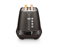 DELONGHI Diadema CTV3003.BK 4-Slice Long Toaster - Brushed Steel Black, Brushed Steel