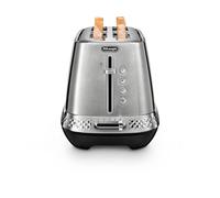 DELONGHI Diadema CTV3003.M 4-Slice Long Toaster - Brushed Steel, Brushed Steel