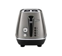 DeLonghi Distinta CTIN2103.TB Electric Toaster, 900 W - Titanium/Black