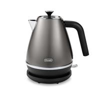 De'Longhi Distinta Titanium Electric Kettle KBIN3001.TB, Water Kettle with 360 Swivel Base, Water Level Indicator, Cord Storage, Anti-Scale Filter,