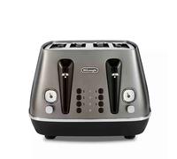 Delonghi Distinta X 4 Slice Toaster CTIN4003BK Grey | Matt Stainless Steel