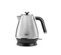 De'Longhi Distinta X Design 1.7L Rapid Boil Metal Kettle, Stainless Steel, Anti-Limescale Filter, Cord Storage KBI3001.M - Brushed Steel