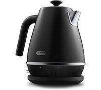 De'Longhi Distinta X KBIN3001.BK Designer Kettle, Brushed Steel, 360 Swivel Base, Cord Storage, 1.7 Litre, Anti-limescale Filter -Black