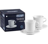 DeLonghi DLSc309 Porcelain cappuccino cup & Saucer, Set of 2