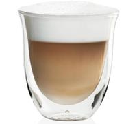 De'Longhi DLSC311 Cappuccino Glasses, 5513284161 Transparent, 2 Glasses per Pack