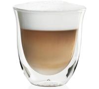 De'Longhi DLSC311 Cappuccino Glasses, 5513284161 Transparent, 2 Glasses per Pack