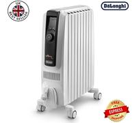 De'Longhi Dragon 4 Oil Filled 2000W Anti Frost Digital White Radiator Heater