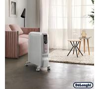 De'longhi Dragon 4 Oil Filled Radiator 2.5Kw Trdsx41025E.wb - 3 Heat Settings, Chimney Effect Heating, 24H Timer, Digital Controls