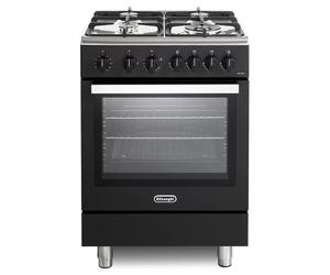 DeLonghi DSC 626G-1 BL 60cm Gas Single Oven Cooker, Matt Black, A Rated