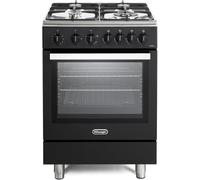 DeLonghi DSC 626G-1 Gas Cooker with Single Oven, 60cm, Black - DSC626G-1BL A