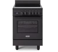 DeLonghi DSC 626IND-1 BL 60cm Induction Single Oven Cooker, Matt Black, A Rated