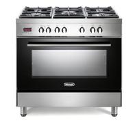 DeLonghi DSR 9071DFS 90cm Dual Fuel Range Cooker, Stainless Steel, A Rated