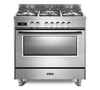 DeLonghi DSR927DFX 90cm Dual Fuel Range Cooker, Stainless Steel, A Rated